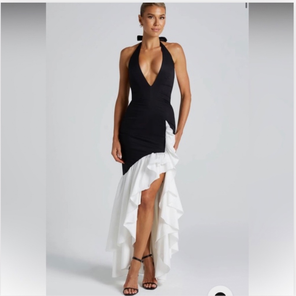 Babyboo Fashion  Black and White Gown